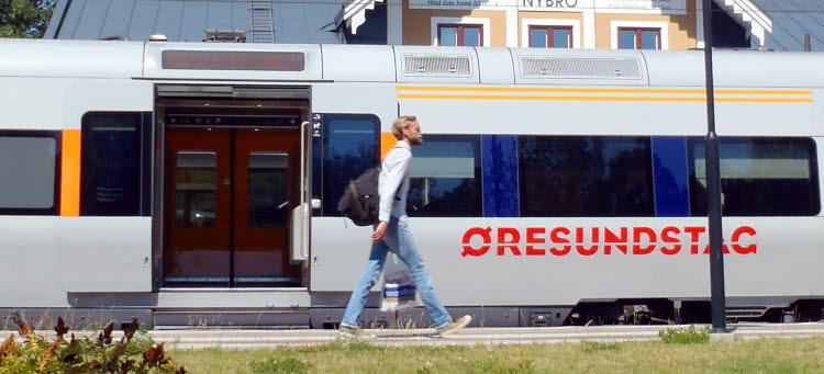 Öresundståg gör uppehåll vid Nybro station