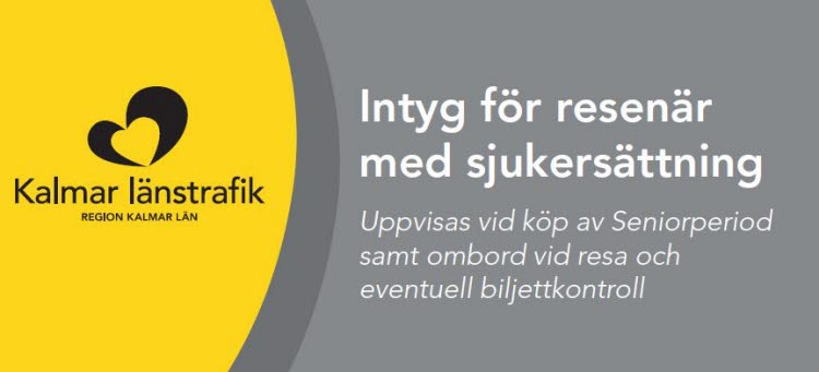 intyg för resenärer med sjukersättning